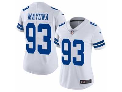 Women's Nike Dallas Cowboys #93 Benson Mayowa Vapor Untouchable Limited White NFL Jersey