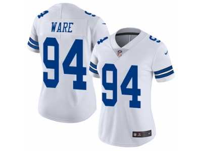 Women's Nike Dallas Cowboys #94 DeMarcus Ware Vapor Untouchable Limited White NFL Jersey