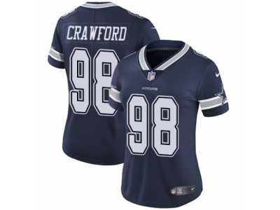 Women's Nike Dallas Cowboys #98 Tyrone Crawford Vapor Untouchable Limited Navy Blue Team Color NFL Jersey
