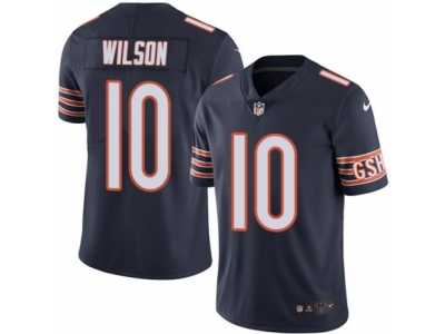 Men's Nike Chicago Bears #10 Marquess Wilson Limited Navy Blue Rush NFL Jersey