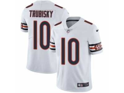 Men's Nike Chicago Bears #10 Mitchell Trubisky Vapor Untouchable Limited White NFL Jersey