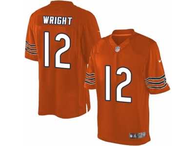 Men's Nike Chicago Bears #12 Kendall Wright Limited Orange Alternate NFL Jersey