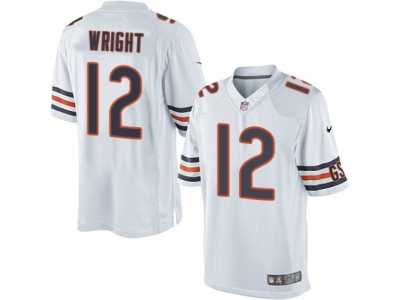 Men's Nike Chicago Bears #12 Kendall Wright Limited White NFL Jersey