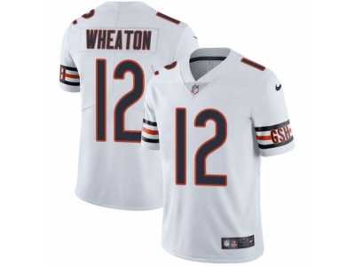 Men's Nike Chicago Bears #12 Markus Wheaton Vapor Untouchable Limited White NFL Jersey