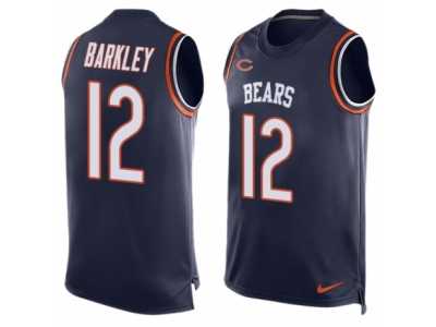 Men's Nike Chicago Bears #12 Matt Barkley Limited Navy Blue Player Name & Number Tank Top NFL Jersey
