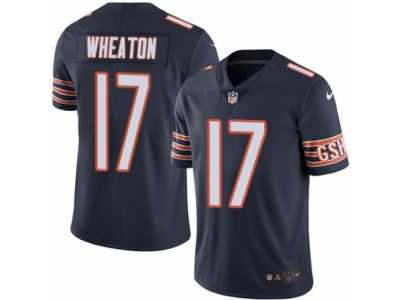 Men's Nike Chicago Bears #17 Markus Wheaton Limited Navy Blue Rush NFL Jersey