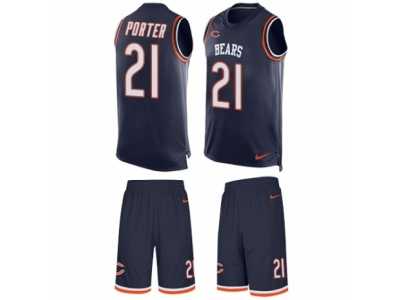 Men\'s Nike Chicago Bears #21 Tracy Porter Limited Navy Blue Tank Top Suit NFL Jersey