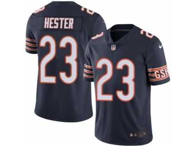 Men\'s Nike Chicago Bears #23 Devin Hester Limited Navy Blue Rush NFL Jersey