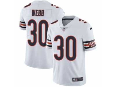 Men's Nike Chicago Bears #30 B.W. Webb Vapor Untouchable Limited White NFL Jersey