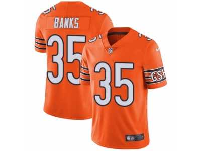 Men's Nike Chicago Bears #35 Johnthan Banks Vapor Untouchable Limited Orange Rush NFL Jersey