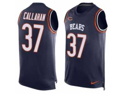 Men's Nike Chicago Bears #37 Bryce Callahan Limited Navy Blue Player Name & Number Tank Top NFL Jersey