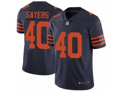 Men's Nike Chicago Bears #40 Gale Sayers Vapor Untouchable Limited Navy Blue 1940s Throwback Alternate NFL Jersey