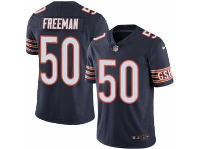 Men's Nike Chicago Bears #50 Jerrell Freeman Limited Navy Blue Rush NFL Jersey