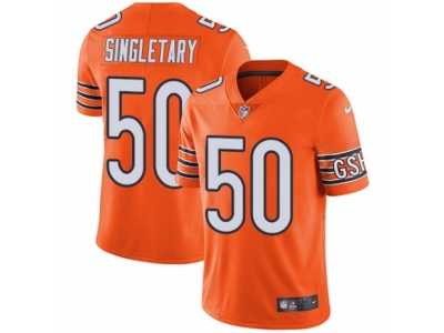 Men's Nike Chicago Bears #50 Mike Singletary Vapor Untouchable Limited Orange Rush NFL Jersey