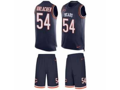 Men\'s Nike Chicago Bears #54 Brian Urlacher Limited Navy Blue Tank Top Suit NFL Jersey