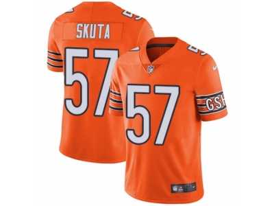 Men's Nike Chicago Bears #57 Dan Skuta Vapor Untouchable Limited Orange Rush NFL Jersey