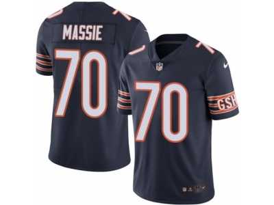 Men's Nike Chicago Bears #70 Bobby Massie Limited Navy Blue Rush NFL Jersey