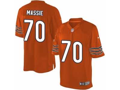 Men's Nike Chicago Bears #70 Bobby Massie Limited Orange Alternate NFL Jersey