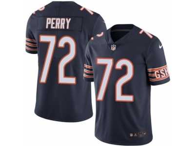 Men's Nike Chicago Bears #72 William Perry Limited Navy Blue Rush NFL Jersey