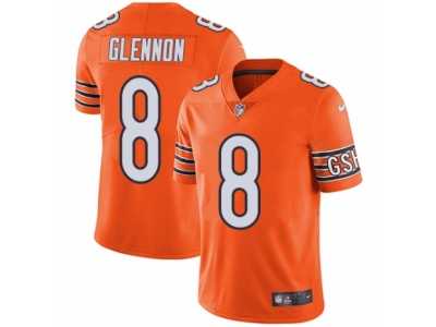 Men's Nike Chicago Bears #8 Mike Glennon Vapor Untouchable Limited Orange Rush NFL Jersey