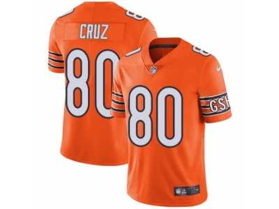 Men\'s Nike Chicago Bears #80 Victor Cruz Vapor Untouchable Limited Orange Rush NFL Jersey