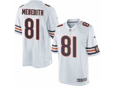 Men's Nike Chicago Bears #81 Cameron Meredith Limited White NFL Jersey