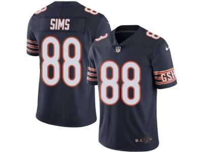 Men's Nike Chicago Bears #88 Dion Sims Limited Navy Blue Rush NFL Jersey