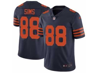Men's Nike Chicago Bears #88 Dion Sims Vapor Untouchable Limited Navy Blue 1940s Throwback Alternate NFL Jersey