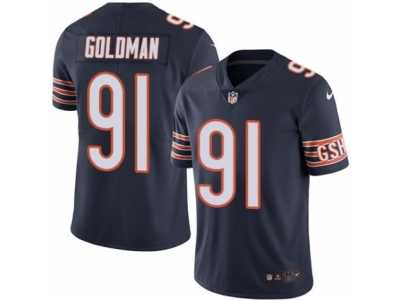 Men's Nike Chicago Bears #91 Eddie Goldman Limited Navy Blue Rush NFL Jersey