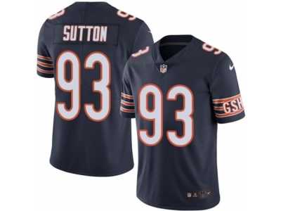 Men's Nike Chicago Bears #93 Will Sutton Limited Navy Blue Rush NFL Jersey