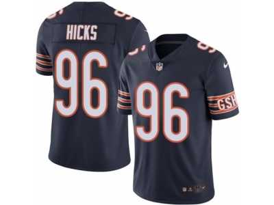 Men's Nike Chicago Bears #96 Akiem Hicks Limited Navy Blue Rush NFL Jersey