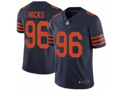 Men's Nike Chicago Bears #96 Akiem Hicks Vapor Untouchable Limited Navy Blue 1940s Throwback Alternate NFL Jersey