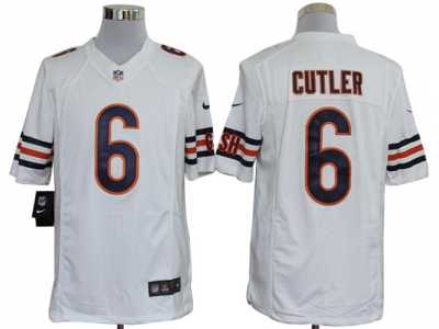 Nike NFL Chicago Bears #6 Jay Cutler White Jerseys(Limited)