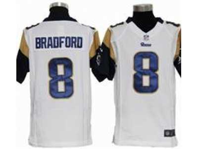 Nike Youth St. Louis Rams #8 Sam Bradford white jerseys