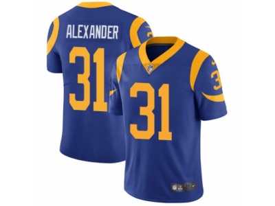 Youth Nike Los Angeles Rams #31 Mo Alexander Vapor Untouchable Limited Royal Blue Alternate NFL Jersey