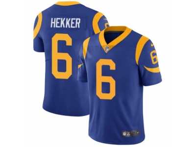 Youth Nike Los Angeles Rams #6 Johnny Hekker Vapor Untouchable Limited Royal Blue Alternate NFL Jersey