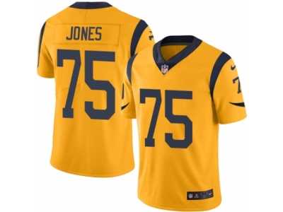 Youth Nike Los Angeles Rams #75 Deacon Jones Limited Gold Rush NFL Jersey