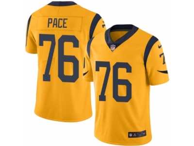 Youth Nike Los Angeles Rams #76 Orlando Pace Limited Gold Rush NFL Jersey