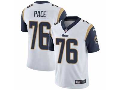 Youth Nike Los Angeles Rams #76 Orlando Pace Vapor Untouchable Limited White NFL Jersey
