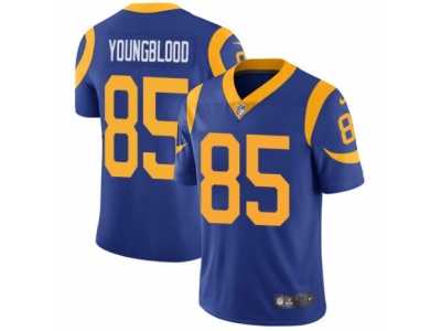 Youth Nike Los Angeles Rams #85 Jack Youngblood Vapor Untouchable Limited Royal Blue Alternate NFL Jersey