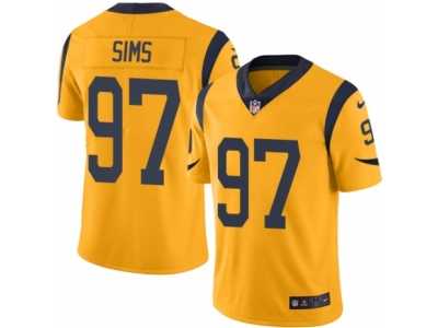Youth Nike Los Angeles Rams #97 Eugene Sims Limited Gold Rush NFL Jersey