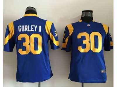 Youth Nike St. Louis Rams #30 Todd Gurley II Royal Blue Alternate Stitched NFL Elite Jersey
