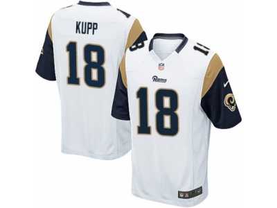 Youth Rams #18 Cooper Kupp White Stitched NFL Elite Jersey