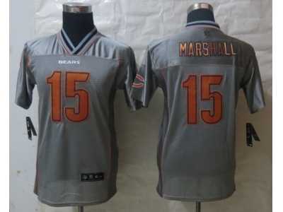 Nike Youth Chicago Bears #15 Marshall Grey Jerseys(Vapor)