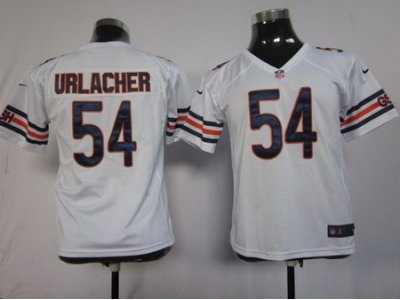 Nike Youth Chicago Bears #54 Brian Urlacher white jerseys