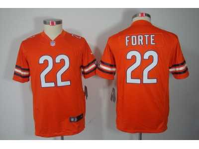 Nike Youth NFL Chicago Bears #22 Matt Forte Orange Jerseys