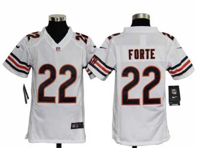 Nike Youth NFL Chicago Bears #22 Matt Forte White Jerseys