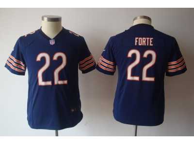 Nike youth nfl chicago bears #22 matt forte blue jerseys
