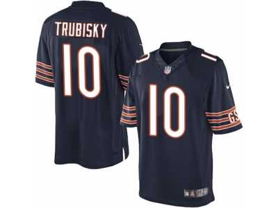 Youth Nike Chicago Bears #10 Mitchell Trubisky Limited Navy Blue Team Color NFL Jersey