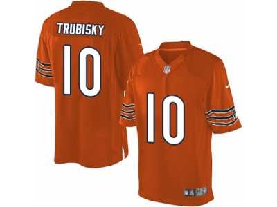 Youth Nike Chicago Bears #10 Mitchell Trubisky Limited Orange Alternate NFL Jersey